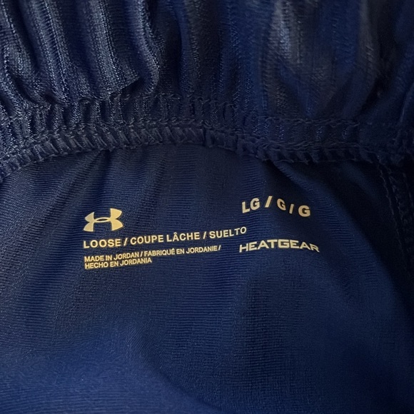 🏀 Under Armour royal blue basketball shorts size Large EUC - Picture 6 of 6